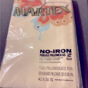 Martex Pillowcases Butterfly Yellow No Iron Vintage